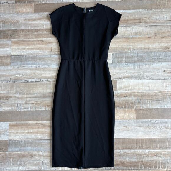 Reformation Black Knit Midi Dress Size 2 - Picture 1 of 5